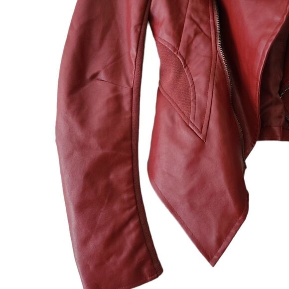 Love Tree Faux Leather Moto Jacket - Size S - Picture 5 of 8